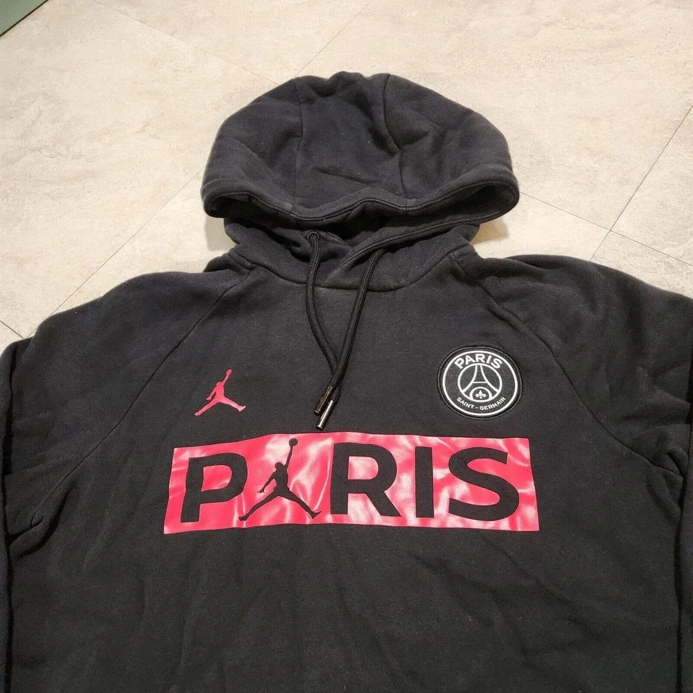 NIKE Air Jordan Paris Saint Germain Mens‎ M Medium STAINED Sweatshirt Hoodie